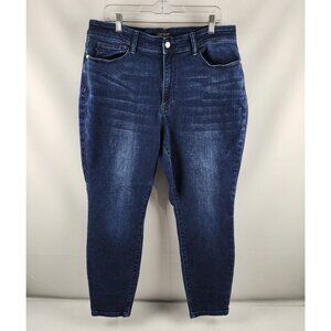 Judy Blue Jeans Womens Plus 20W Blue Beckley Skinny Fit Denim (38x28)